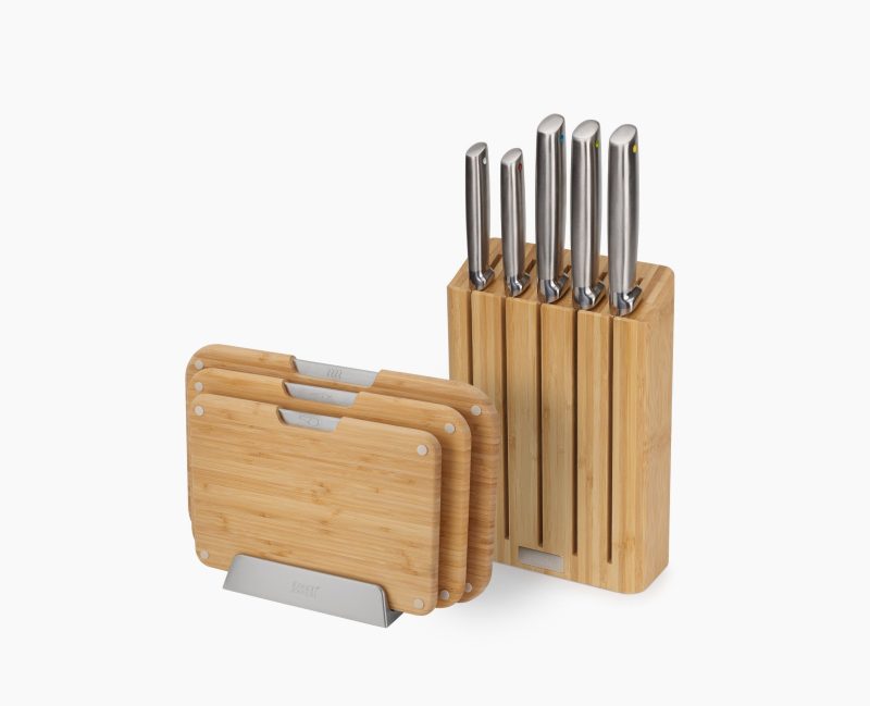 2 pieceBambooChoppingBoard Knivesset