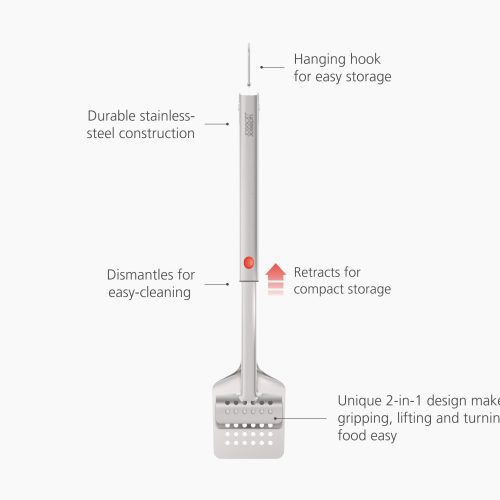 2000010 GrillOutBBQTurnerTongs