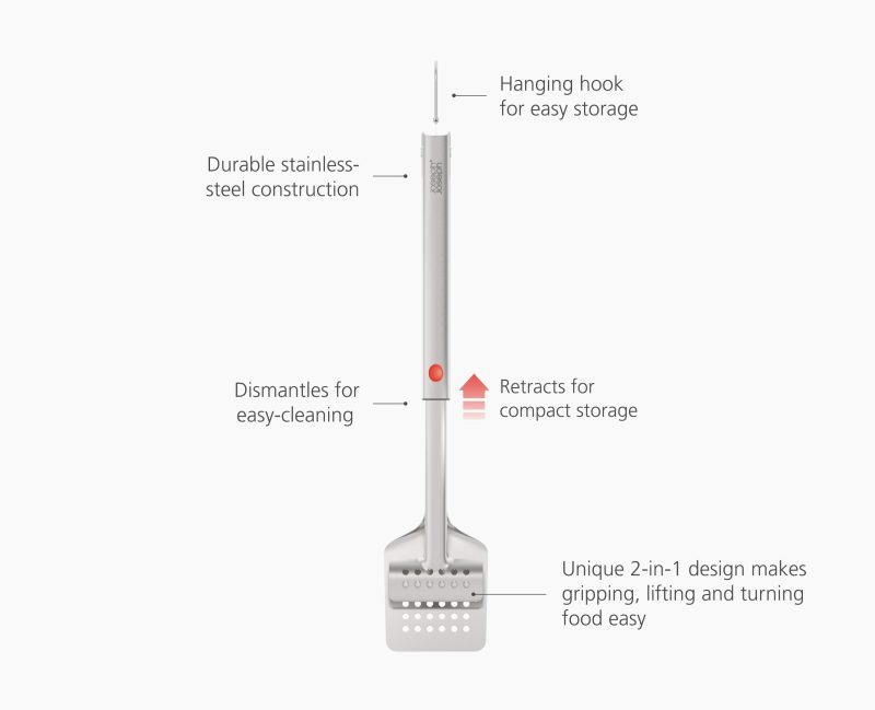 2000010 GrillOutBBQTurnerTongs