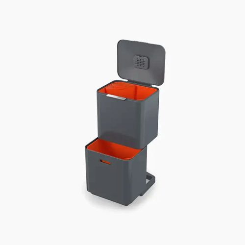 Totem Max 60L Gray Waste & Recycling Bin