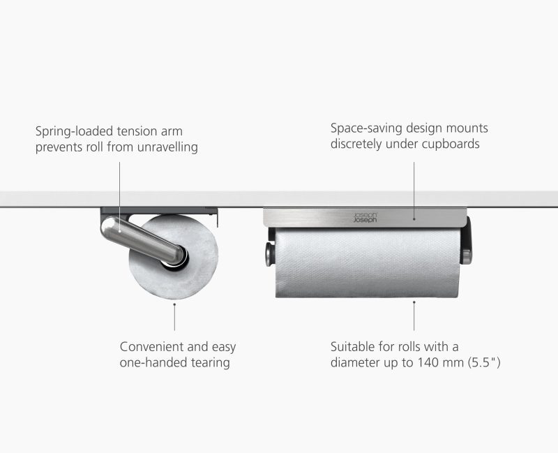 8500004 RollGrip UnderShelfKitchenRollHolder